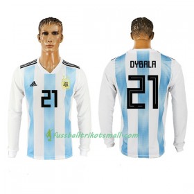 Fußballtrikots Argentinien Dybala 21 WM 2018 Langarm Heimtrikotsatz kaufen